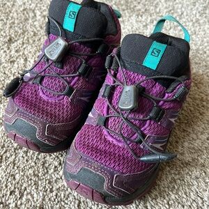 Salomon Kids Shoes in Purple and Black